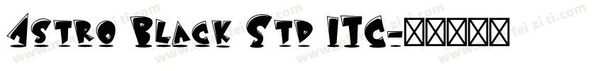 Astro Black Std ITC字体转换